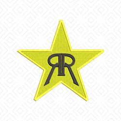 Rockstar Embroidery logo for Cap,logo Embroidery, Embroidery design