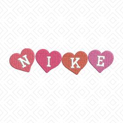 Heart x nike logo Embroidery Design, Nike Embroidery, Brand Embroidery, Embroidery File