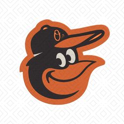 Baltimore Orioles Embroidery Design, Logo Embroidery, MLB Embroidery