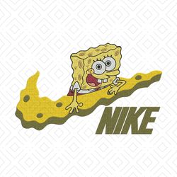 Spongebob nike Embroidery Design, Nike Embroidery