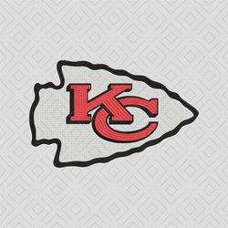 Chiefs KC Embroidery File 6 size, Embroidery Design
