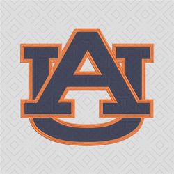 Auburn University logo embroidery design, NCAA embroidery, Sport embroidery
