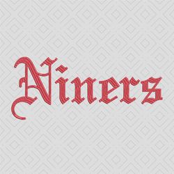 Niners Embroidery, Embroidery File