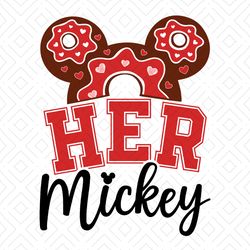 Disney Her Mickey Mouse Donut Head SVG