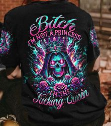 I'M THE F QUEEN SKULL ALL OVER PRINT  - TC25012024002