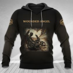 Custom Motorcycle , Skull Hoodie, Shirts, Customized,T-shirt, Personalized Biker Gift, Hoodies-170424001