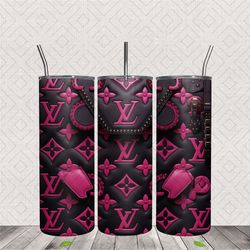 3D Louis Vuitton Handbag 20oz Tumbler Wrap PNG