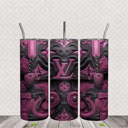 3D Louis Vuitton Bag Design Skinny Tumbler Wrap PNG