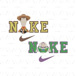 Toy Story Couple Embroidery Design , Anime Nike Logo, Anime Embroidery, Nike Anime Png