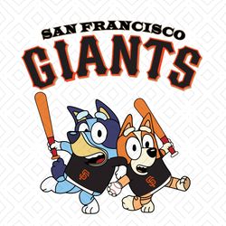 Bluey San Francisco Giants Baseball