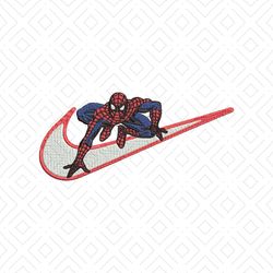 Nike Spiderman Logo Embroidery Design Png
