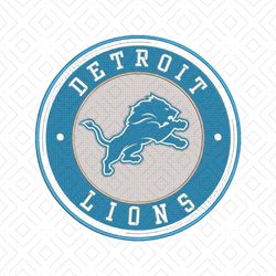 NFL Detroit Lions logo embroidery design, NFL Machine Embroidery, Detroit Lions