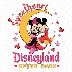 Disneyland Sweetheart Mickey Couple After Dark SVG