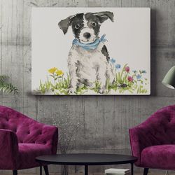 dog landscape canvas, dog painting posters, canvas with dogs on it, dog canvas print