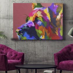 dog landscape canvas, rainbow german shepard, dog canvas pictures, canvas print, dog painting posters, dog wall art canv