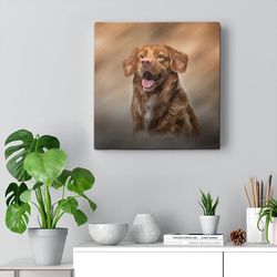 Dog Square Canvas, Labrador Retriever, Dog Wall Art Canvas, Dog Canvas Print, Dog Poster Printing