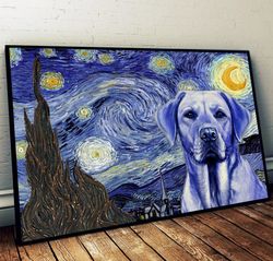 gundog poster & matte canvas, dog wall art prints, painting on canvas
