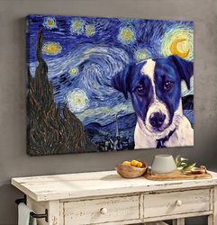 Jack Russell Terrier Poster & Matte Canvas, Dog Wall Art Prints, Canvas Wall Art Decor