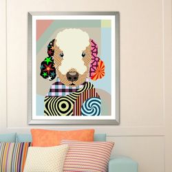 Bedlington Terrier Poster & Matte Canvas, Poster To Print, Gift For Dog Lovers