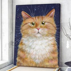 cat portrait canvas, gripper, canvas print, canvas print, cat wall art canvas, cats canvas print