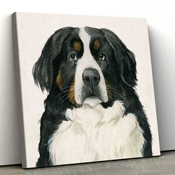dog square canvas, dog canvas, bernese mountain, canvas print, dog poster printing, dog wall art canvas