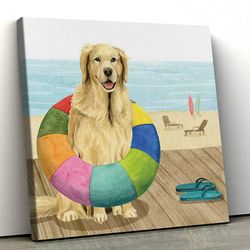 Dog Square Canvas, Dog Wall Art Canvas, Dog Poster Printing