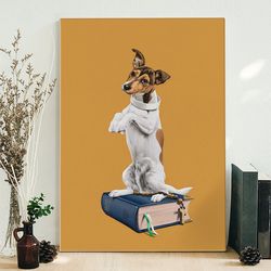 Portrait Canvas, Dog Canvas, Canvas Print, Dog Wall Art Canvas, Dog Poster Printing, Dog Canvas Print