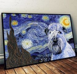 Soft Coated Wheaten Terrier Poster & Matte Canvas, Dog Wall Art Prints, Painting On Canvas