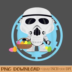 Star Wars Galactic Empire Stormtrooper Kawaii Easter Design PNG. Instant Download