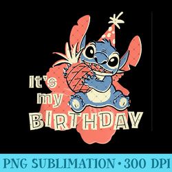 Disney Stitch Itu2019s My Birthday - Printable PNG Images - Perfect for Personalization
