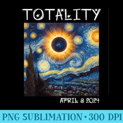 Art SOLAR ECLIPSE 2024 TOTALITY April 8 - Modern PNG designs - Trendsetting And Modern Collections