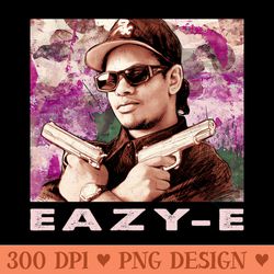 nwa days eazy e's impact in vintage photographs - sublimation clipart png