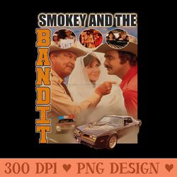 vintage smokey and the bandit - png file download
