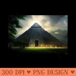 The Mysterious Ziggurat - PNG design downloads