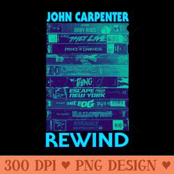 John Carpenter Rewind - High Quality PNG Files