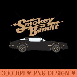 smokey and the bandit car - sublimation patterns png