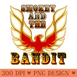 smokey and the bandit humor - digital png artwork