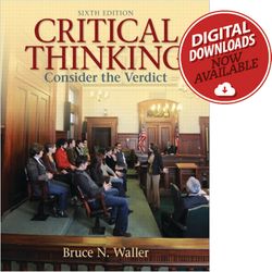 CRITICAL THINKING Consider the Verdict Sixth Edition ebook pdf file instant download digital product