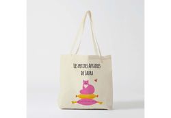 w82y tote bag child, bridesmaid bags, child bag, custom bag child, name bag, shopping baga  by atelier des amis 12