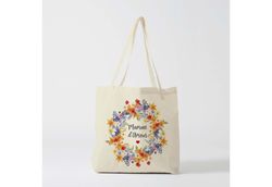 X1165Y customizable mom tote bag, custom tote bag, tote bag, changing bag, Mothers Day bag, shopping bag, cotton bag