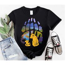 Disney Brother Bear Kenai Koda Paw Silhouette TShirt, Magic Kingdom Tee, Disneyland Family Matching Shirts, Disney Worl