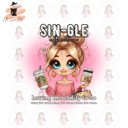 Cartoon Girl Single Definition Valentine Blonde Hair Blue Eyes PNG Sublimation Digital Design Download DTF Print