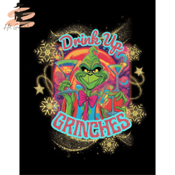 Drink Up Grinches PNG Sublimation Digital Design Download DTF Print