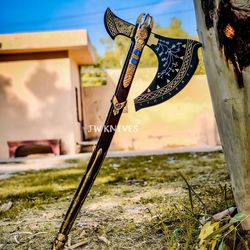 God of War: Authentic, Fully Upgraded Leviathan Axe Replica (Level 7), Level Up Your Cosplay: Epic Leviathan Axe Replica