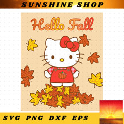 Hello Kitty Hello Fall Autumn Harvest Season Leaves PNG DownloadHello Kitty Hello Fall Autumn Harvest Season Leaves