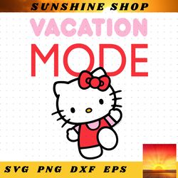Hello Kitty Vacation Mode png, digital download, instant