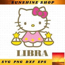 Hello Kitty Zodiac Libra png, digital download, instant