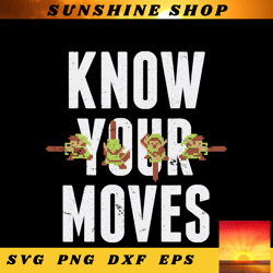 Nintendo Zelda 8-bit Know Your Moves Graphic png, digital download, instant png, digital download, instant 1