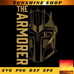 Star Wars The Mandalorian The Armorer Title Icon Logo png, digital download, instant