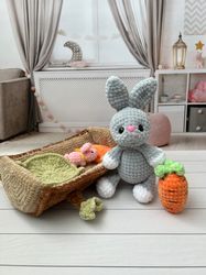 Stuffed bunny toy Cute bunny toy Rabbit toy Teddy bunny Funny bunny toy Decorative toy Gift for baby Gift for friends